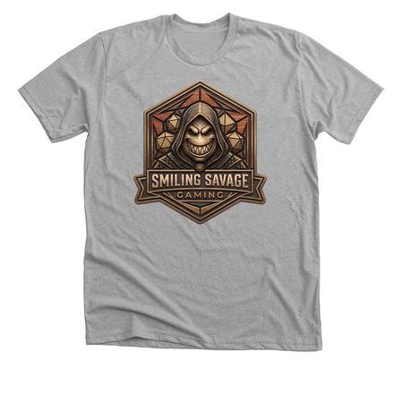 Smiling Savage Gaming, a Athletic Heather Premium Unisex Tee