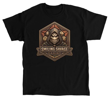 Smiling Savage Gaming, a Black Classic Unisex Tee