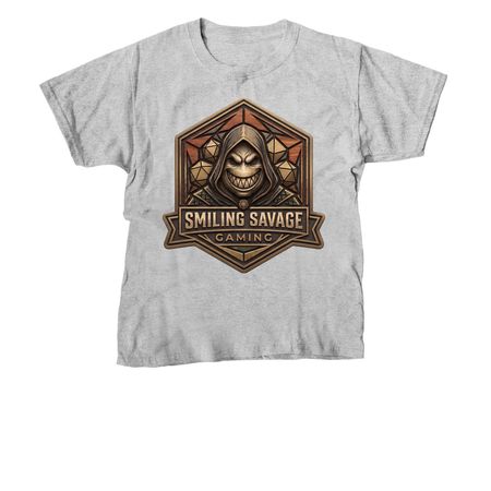 Smiling Savage Gaming, a Sport Grey Youth Unisex Tee