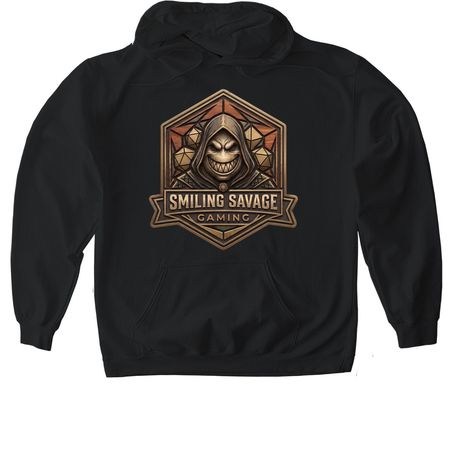 Smiling Savage Gaming, a Black Gildan Softstyle Pullover Hoodie