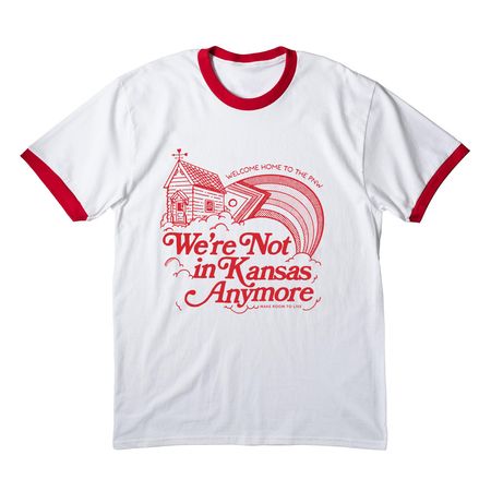 Join us in supporting Project Open Arms!, a White/ Red Cotton Ringer Tee