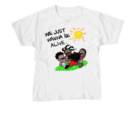 Be Alice Youth size I, a White Youth Unisex Tee