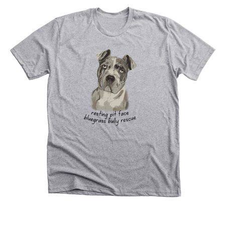 Resting pit face, a Athletic Heather Premium Unisex Tee