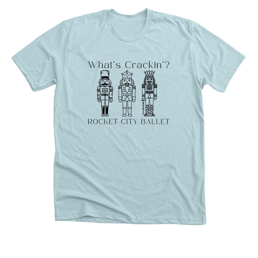 What's Crackin'?, a Heather Ice Blue Premium Unisex Tee