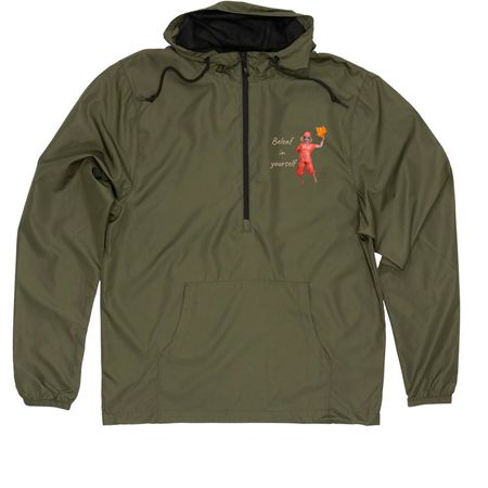 Beleaf in yourself jacket, a Army Quarter-Zip Windbreaker