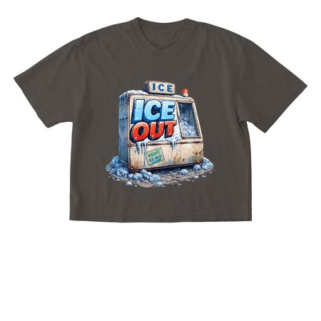 ICE OUT, a Pepper Comfort Colors Boxy Tee