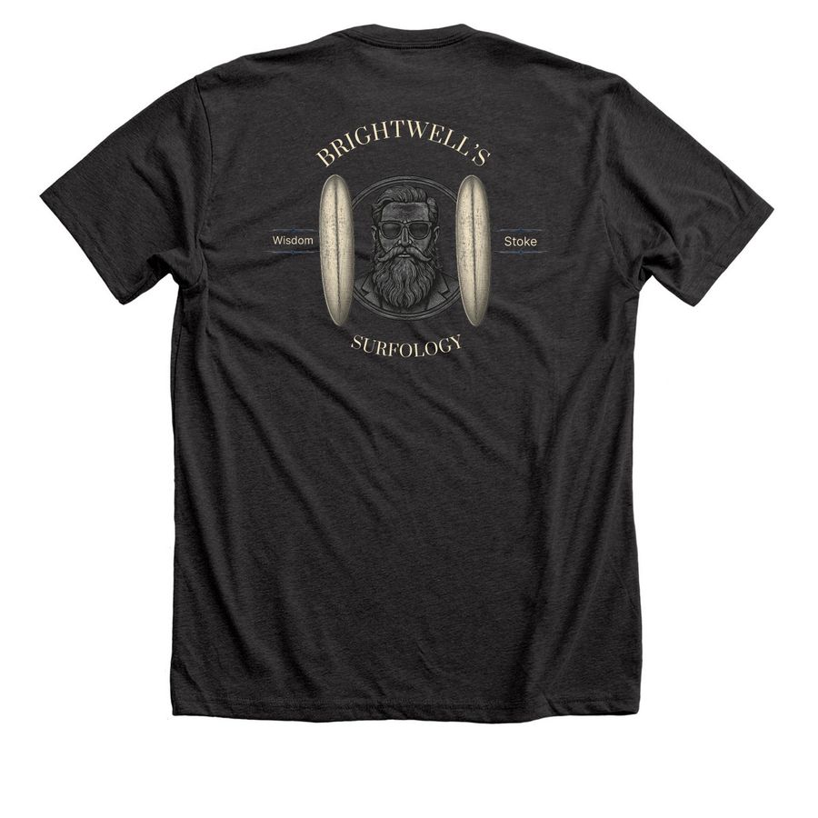 Just for fun, a Dark Grey Heather Premium Unisex Tee (back-view)