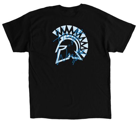 SJSU Health is Wealth, a Black Classic Unisex Tee (back-view)