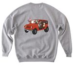 Toledo Loves Corgis, a Sport Grey Softstyle Crewneck Sweatshirt (back-view)