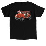 Toledo Loves Corgis, a Black Classic Unisex Tee (back-view)