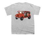 Toledo Loves Corgis, a Sport Grey Youth Unisex Tee (back-view)