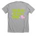 Drac's Community Gift Back Merry Stripe Logo, a Athletic Heather Premium Unisex Tee (back-view)