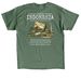 Weston?s World Race - Indonesia??, a Military Green Classic Unisex Tee (back-view)