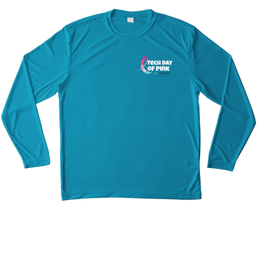 TDOP - Polo, Long Sleeve T's (small logo), a Atomic Blue Unisex Performance Long Sleeve Tee