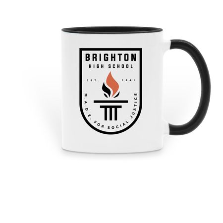 Brighton Mug, a Black Two-Tone Ceramic Mug