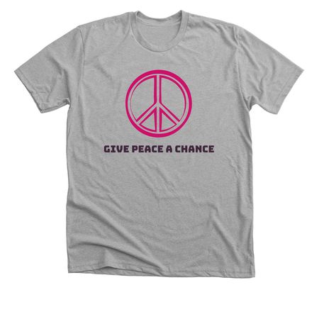 Give Peace A Chance, a Athletic Heather Premium Unisex Tee