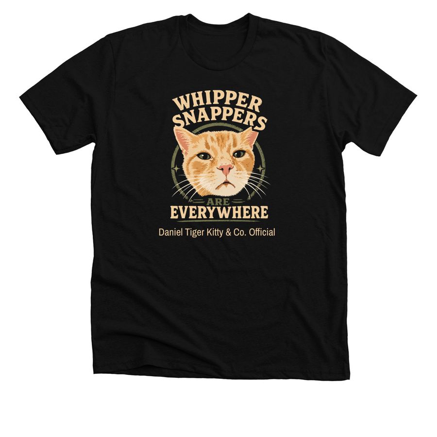 Whipper Snappers Are Everywhere, a Solid Black Blend Premium Unisex Tee