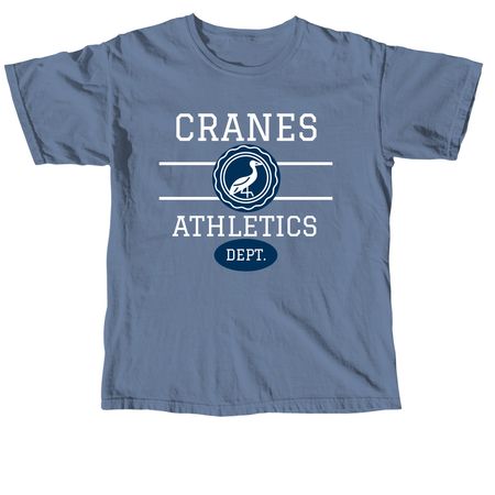 CRANES ATHLETICS, a Blue Jean Comfort Colors Unisex Tee