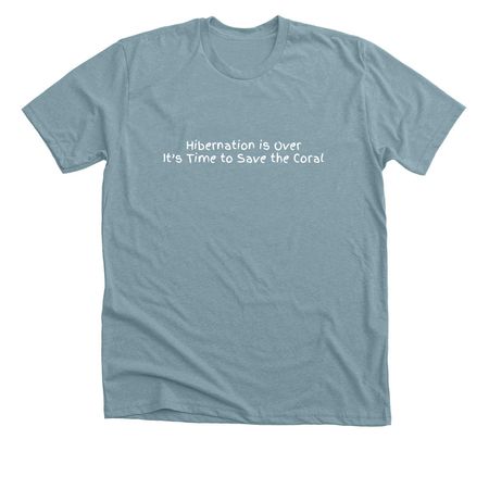 Hibernation, a Heather Blue Lagoon Premium Unisex Tee