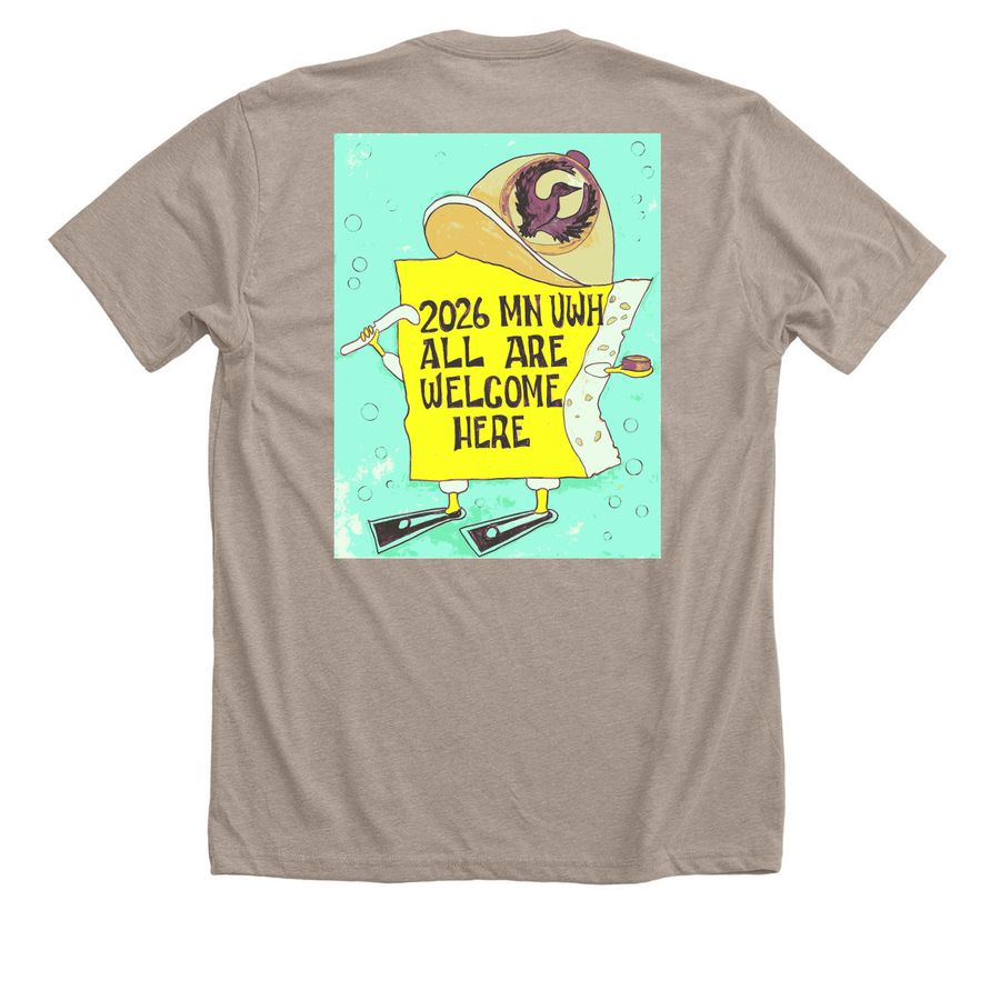 2026 UWH Nationals, a Heather Stone Premium Unisex Tee (back-view)