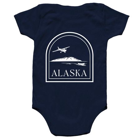 AK Baby Collection&nbsp;, a Navy Infant Onesie (back-view)