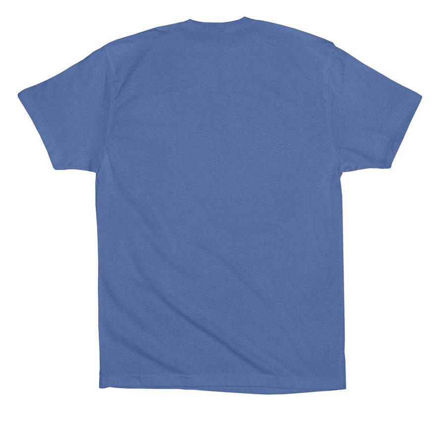 Blue Crew, a Columbia Blue Premium Cotton Tee (back-view)
