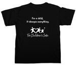 Stand Up. Show Up. Speak Up., a Black Comfort Colors Unisex Tee (back-view)