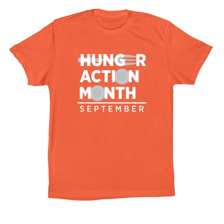 Hunger Action Month 2026, a Coral Premium Cotton Tee