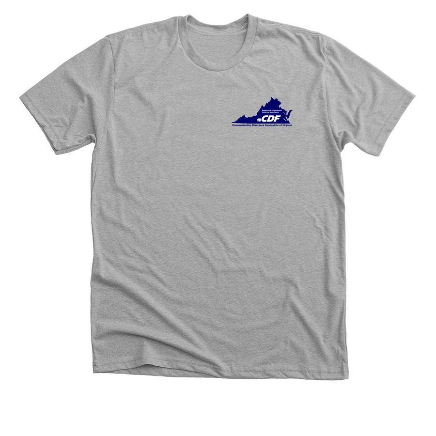 CDF Merch fundraiser, a Athletic Heather Premium Unisex Tee