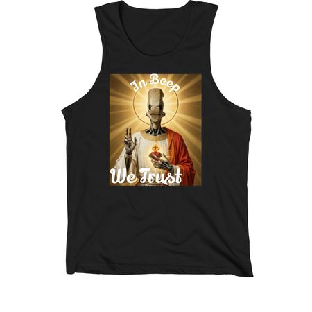 In BEEP we trust kenshi, a Black Premium Cotton Tank
