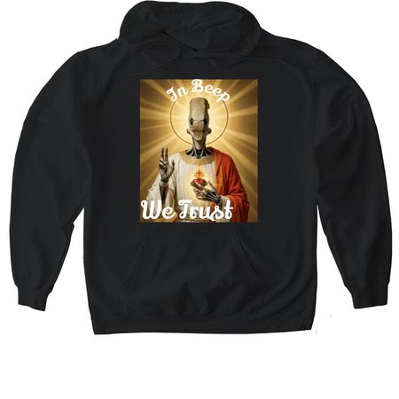 In BEEP we trust kenshi, a Black Gildan Softstyle Pullover Hoodie
