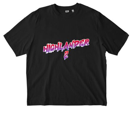 Highlander 2, a Black Stanley/Stella Unisex Freestyler Heavyweight Tee