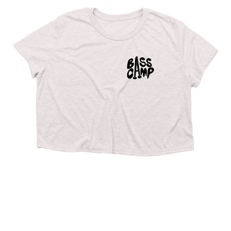 Bass Camp, a Heather Dust Women?s Flowy Cropped Tee