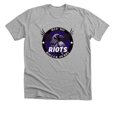 Mid Mo Roller Derby Riots&nbsp;, a Athletic Heather Premium Unisex Tee