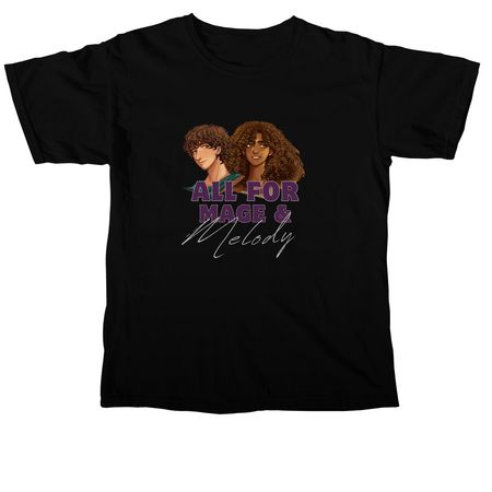 All for Mage and Melody, a Black Comfort Colors Unisex Tee