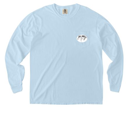 Long Sleeve T-shirt - artwork by Mike, a Chambray Comfort Colors Long Sleeve Pocket Tee