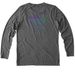 CURE SYNGAP1 LOGO, a Aluminum Grey Allmade Eco Triblend Women?s Long Sleeve Tee (back-view)