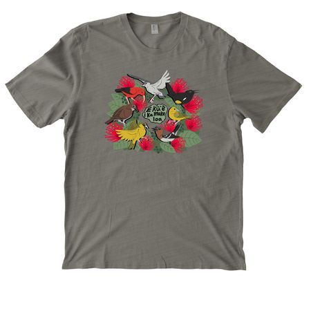 &nbsp;E k?`? i ka make loa&nbsp;, a Driftwood Grey Allmade Organic Cotton Mineral Dye Tee