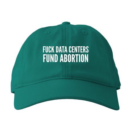 fck data centers, a Emerald Forest Printed Eco Baseball Cap