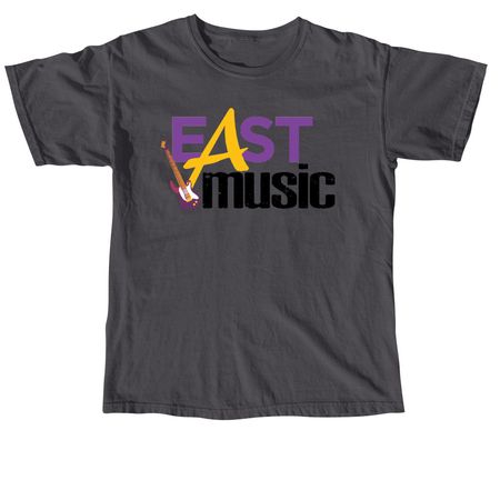East Music, a Graphite Comfort Colors Unisex Tee