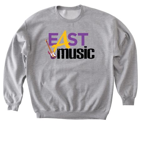 East Music, a Sport Grey Softstyle Crewneck Sweatshirt