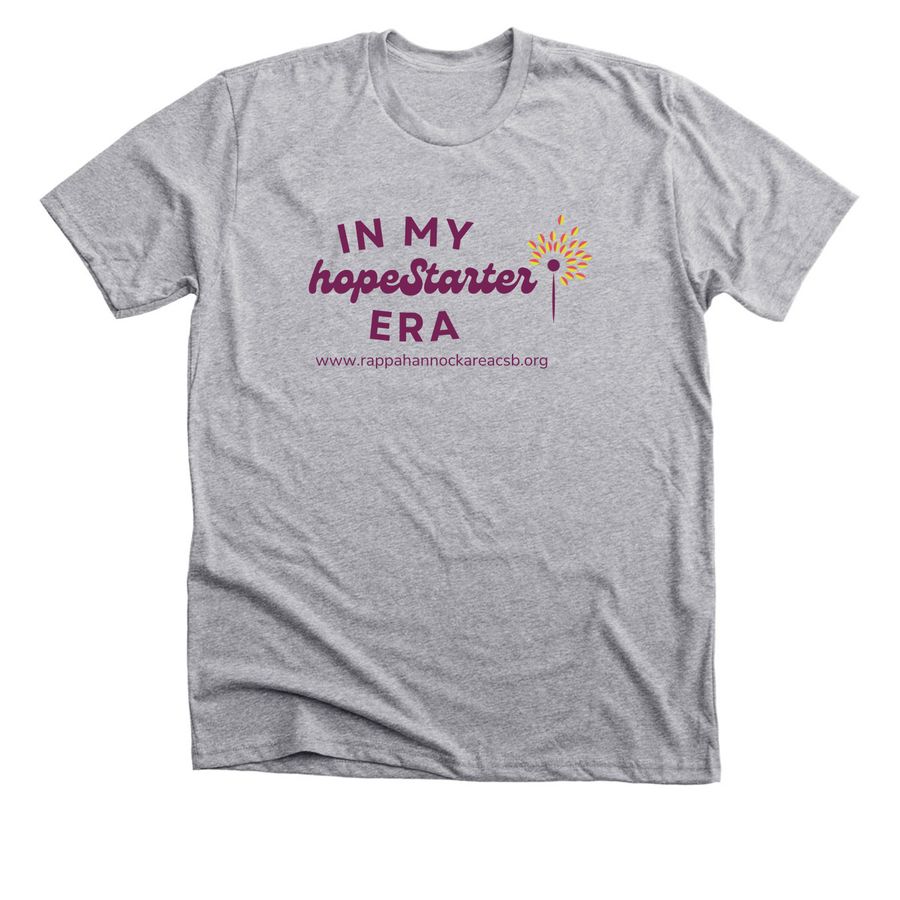 In My HopeStarter Era, a Athletic Heather Premium Unisex Tee