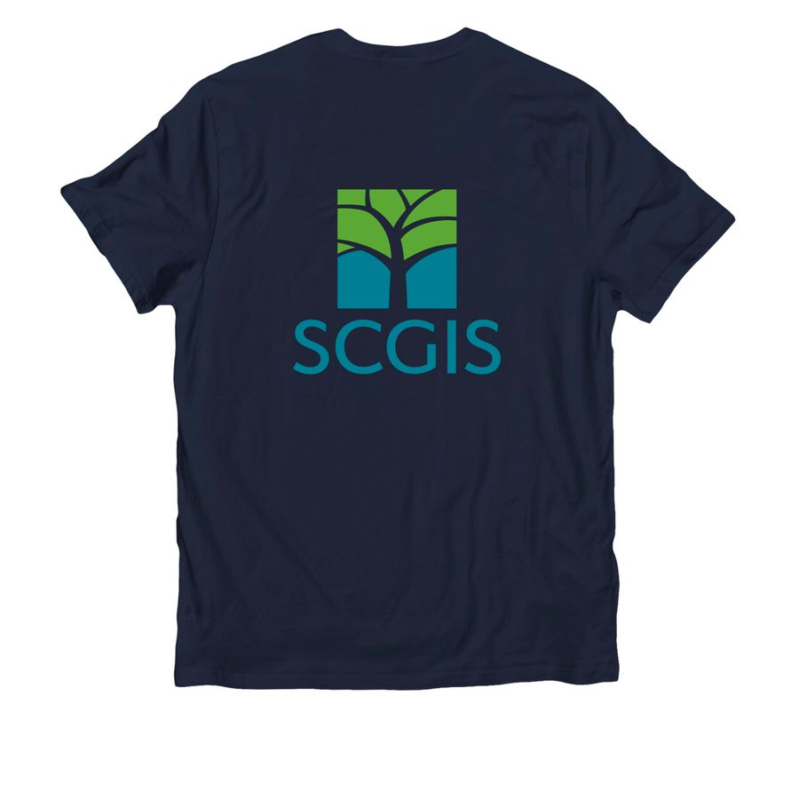 SCGIS Logo t-shirts, a Night Sky Navy Allmade Organic Cotton Unisex Tee
