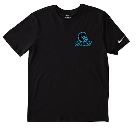 Charter athleisure, a Black Nike Dri-FIT Jersey Blend Performance Tee