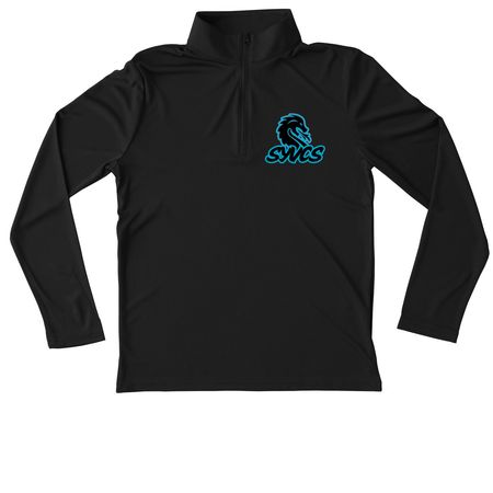 Charter athleisure, a Black Youth Performance Quarter Zip Pullover