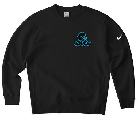 Charter athleisure, a Black Nike Club Fleece Crewneck Sweatshirt