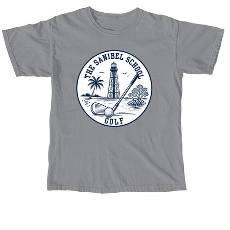 Middle School Golf, a Granite Comfort Colors Unisex Tee