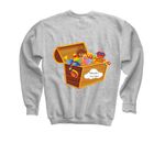 Dream Toy Drive, a Sport Grey Youth Crewneck Sweatshirt (back-view)