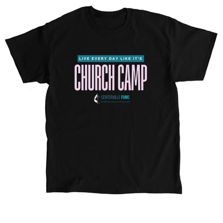 Church Camp Shirt, a Black Classic Unisex Tee