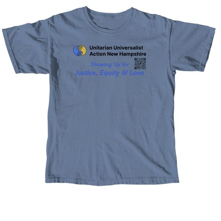 UU Action NH, a Blue Jean Comfort Colors Unisex Tee